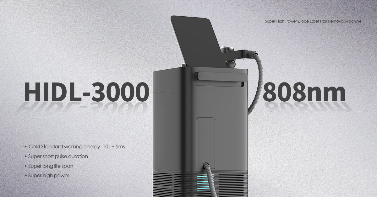 3000W 808nm diodilaserkarvojen poistokone 